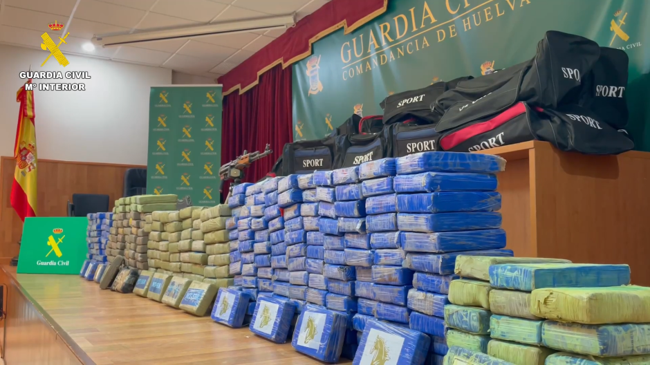 Los 374 kilos de cocaína intervenidos en la operación Sonder