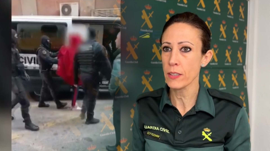 La portavox de la Guardia Civil, Marina González, explica el caso