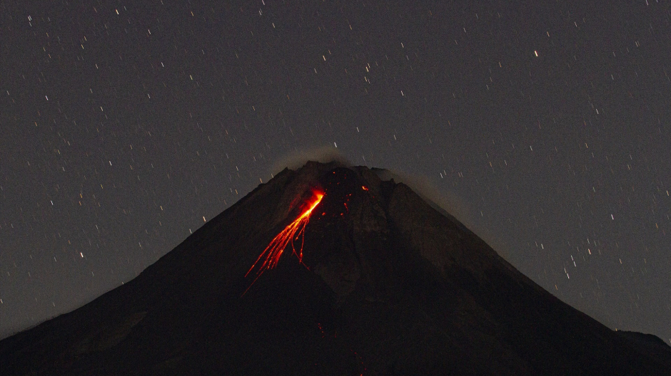 Imagen del mes de septiembre del volcán Merapi