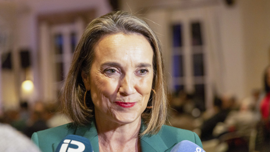 La secretaria general del PP, Cuca Gamarra, interviene en el Comité de Dirección del PP de Aragón, presidido por Jorge Azcón