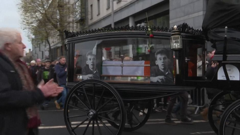Fotograma del funeral de Shane MacGowan