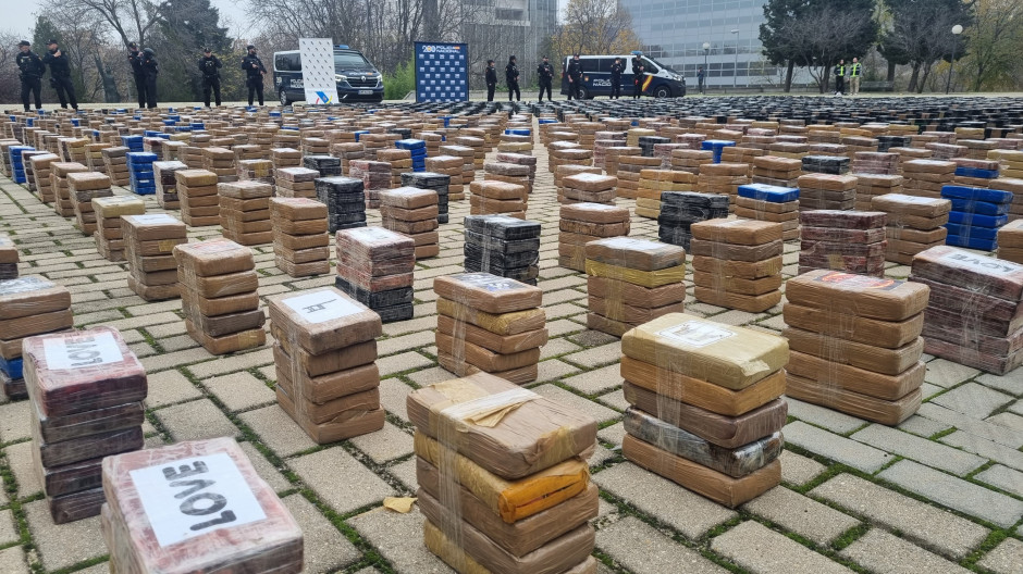 La Policía asesta el mayor golpe al tráfico de cocaína con la incautación de 11 toneladas