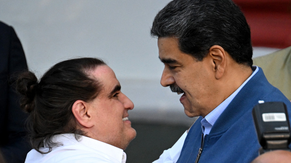 Nicolás Maduro y Alex Saab a su llegada a Venzuela