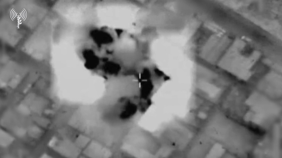 Ataques israelíes en Gaza a vista de dron