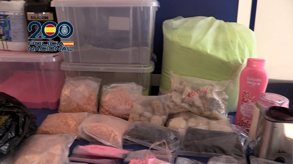 La droga incautada por la Policía Nacional en un laboratorio clandestino de Valencia
