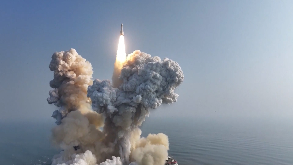 Lanzamiento del cohete chino Gravity 1