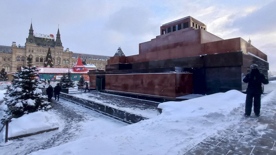 Afueras del mausoleo de Lenin