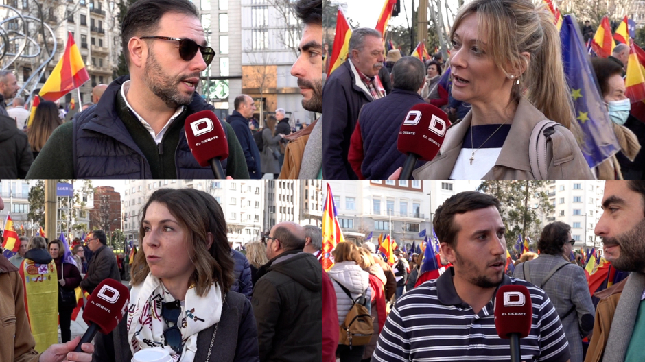 Manifestación del PP en Plaza de España contra la amnistía