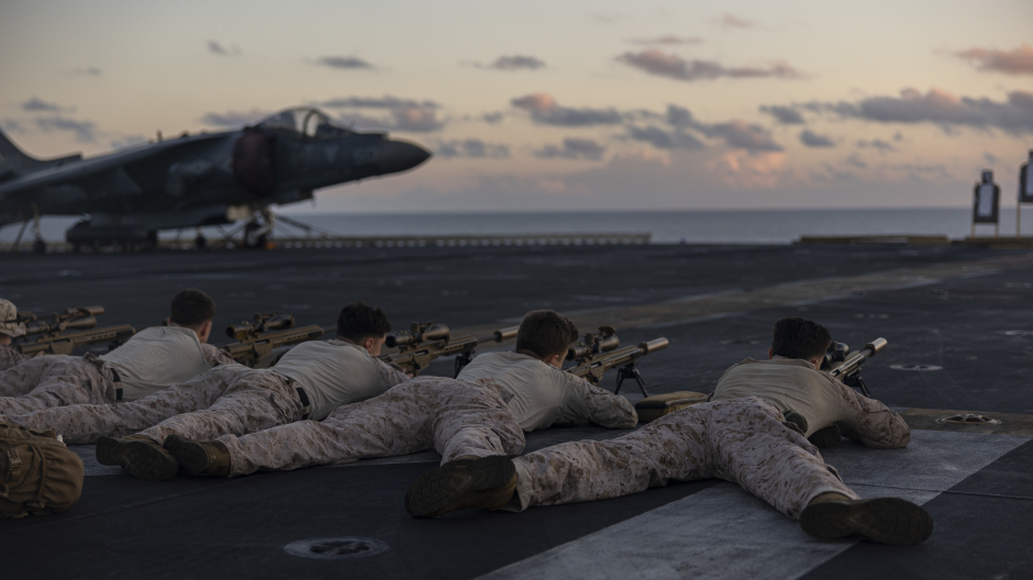 Militares estadounidenses en el Golfo de Adén