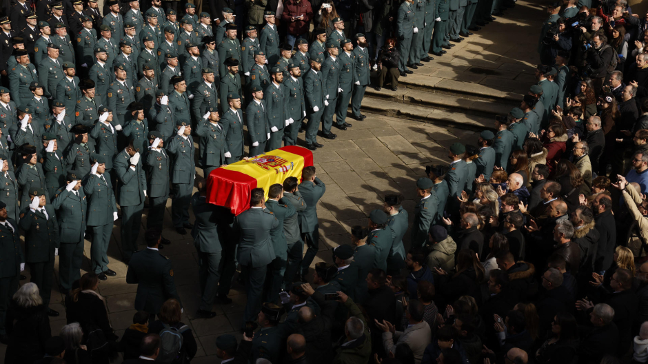 Funeral celebrado este domingo en Pamplona en memoria del guardia civil David Pérez Carracedo