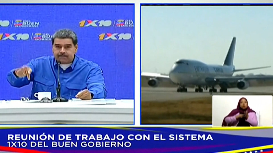 Momento en el que Maduro llama loco a Milei y le acusa de robar un avión a Venezuela