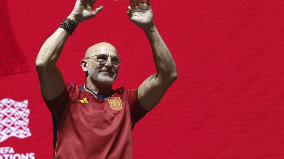 Luis de la Fuente, el pasado mes de junio en la celebración de la selección española de la Nations League