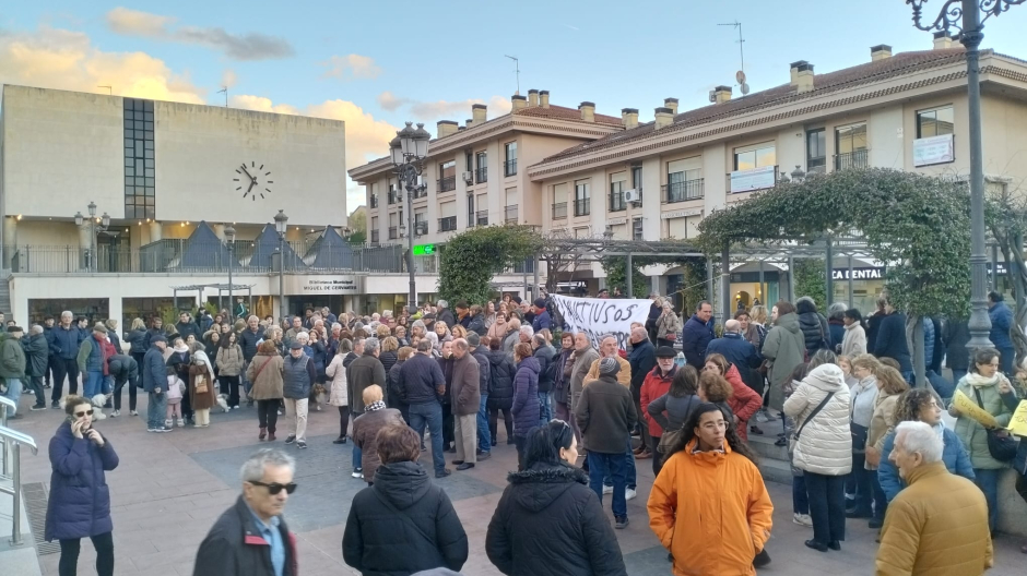 Manifestación contra la plaza de toros en Pozuelo de Alarcón.