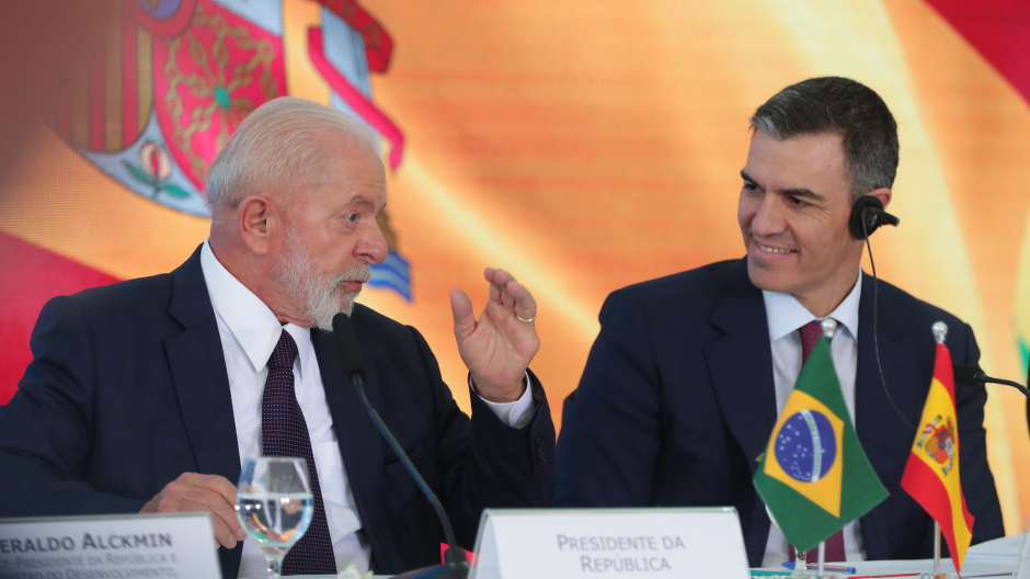 Pedro Sánchez y Luiz Inácio Lula da Silva