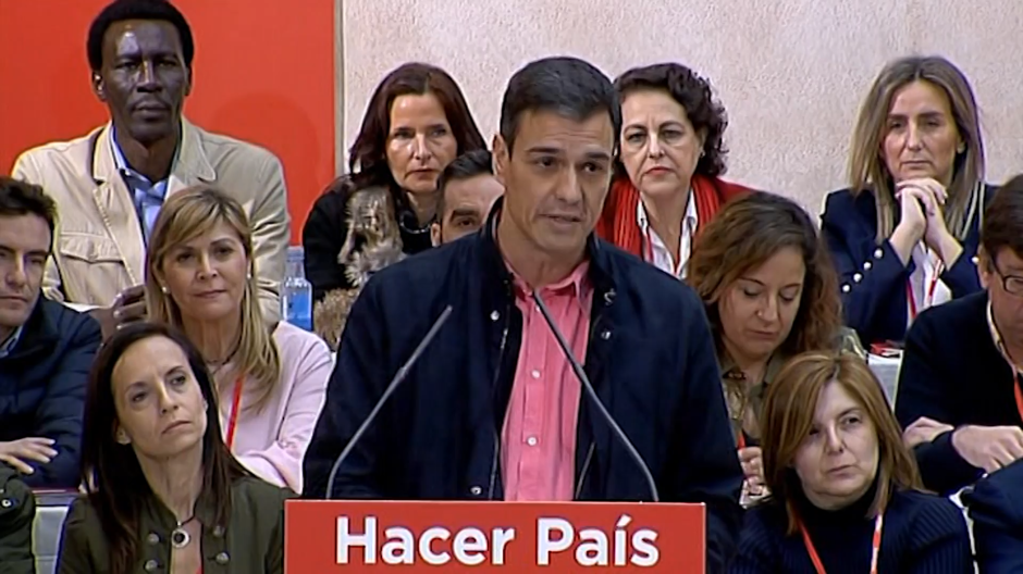 El presidente del Gobierno, Pedro Sánchez, en el Senado