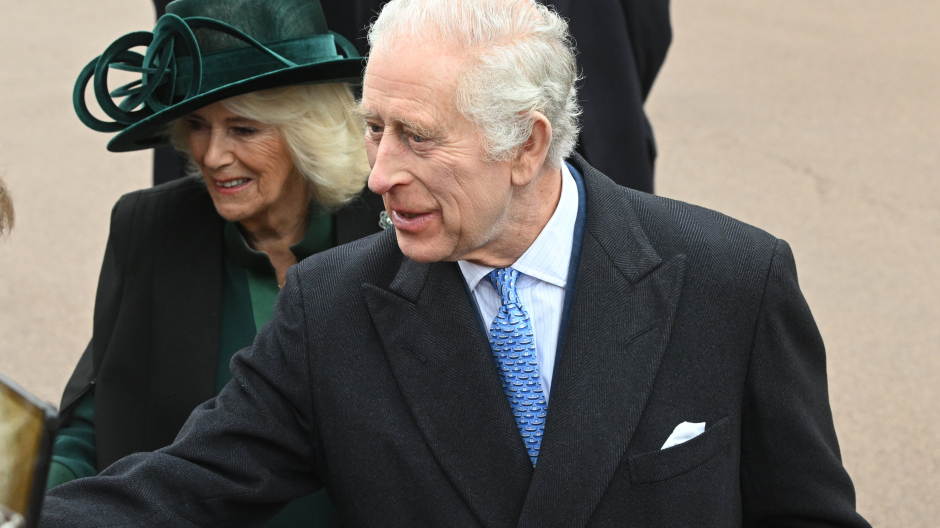Mandatory Credit: Photo by London News Pictures/Shutterstock (14413124m)
King Charles III and Queen Camilla attend the Easter Sunday Service in St George's Chapel at Windsor Castle. It is the first time King Charles III has made a public appearance since it was announced he has cancer and is undergoing treatment.
Royal Family attend Easter Sunday Service at Windsor Castle, Windsor, UK - 31 Mar 2024