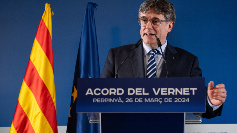 Puigdemont presenta su candidatura para Cataluña, en directo