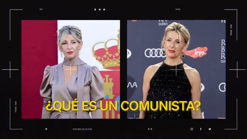 El PP publica un vídeo contra la hipocresía de Yolanda 'La Fashionaria': «¿Qué es ser comunista?»