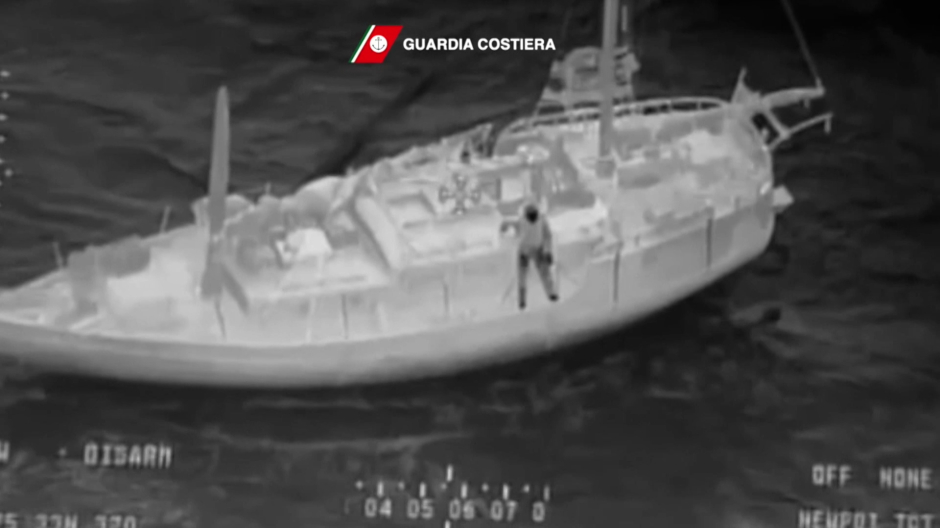 Un navegante español es rescatado por la Guardia Costera italiana tras varios días a la deriva