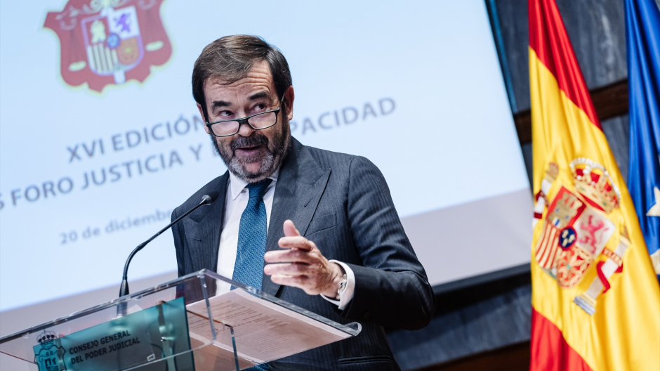 El presidente del Consejo General del Poder Judicial (CGPJ), Vicente Guilarte, en un acto
