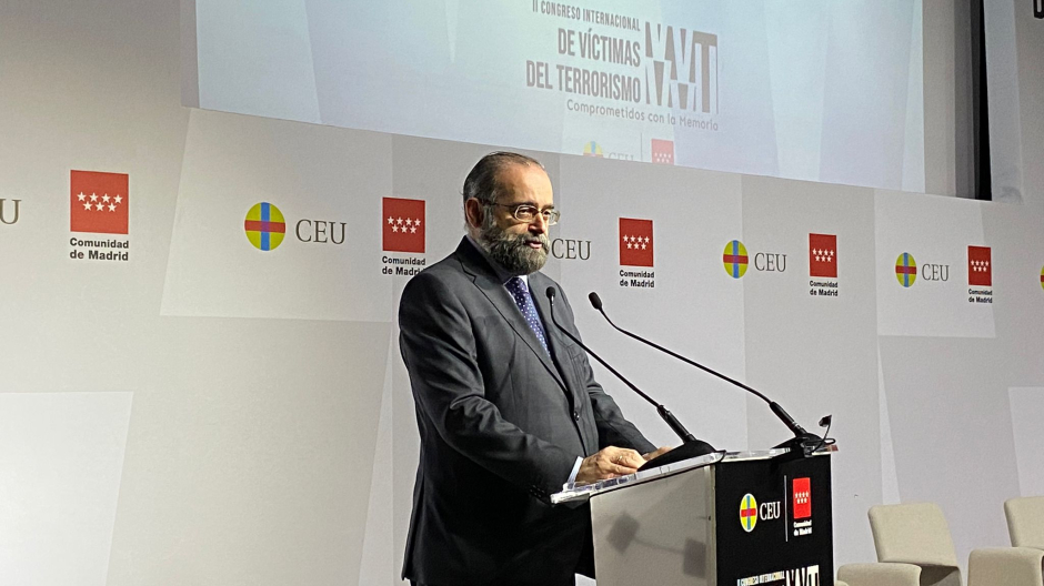 Alfonso Bullón de Mendoza inaugura el Congreso de Víctimas del Terrorismo