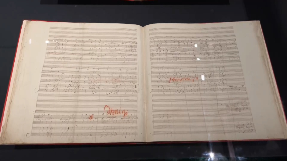 Partitura original de la ‘Sinfonía nº 9’, opus 125