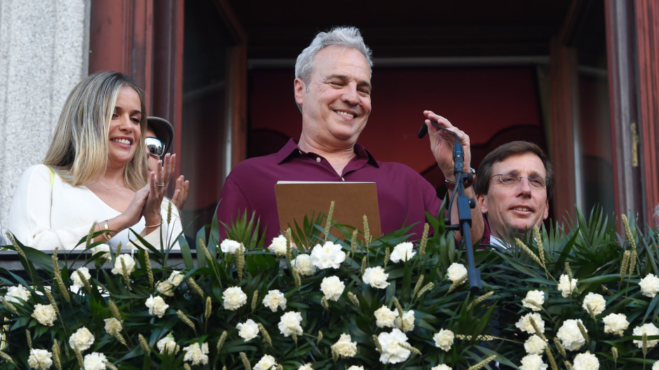 El cantante David Summers durante el pregón de las Fiestas de San Isidro