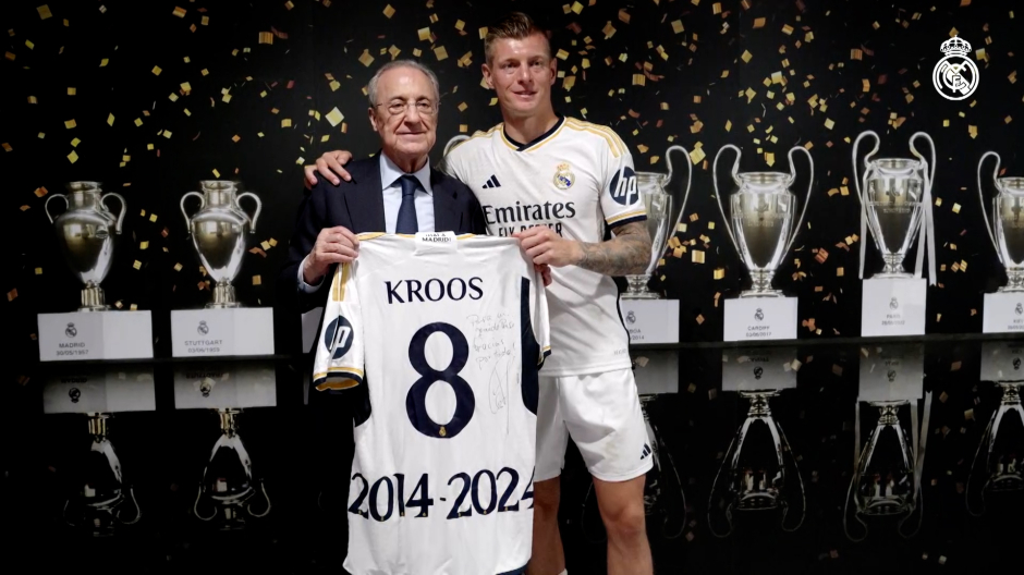 Florentino Pérez y Toni Kroos