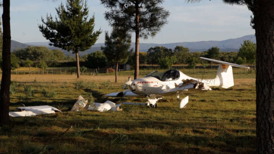 Accidente en el aeródromo de Monforte (Lugo)