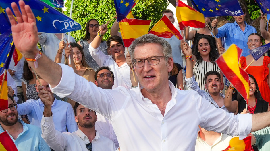 El líder del Partido Popular, Alberto Núñez Feijóo