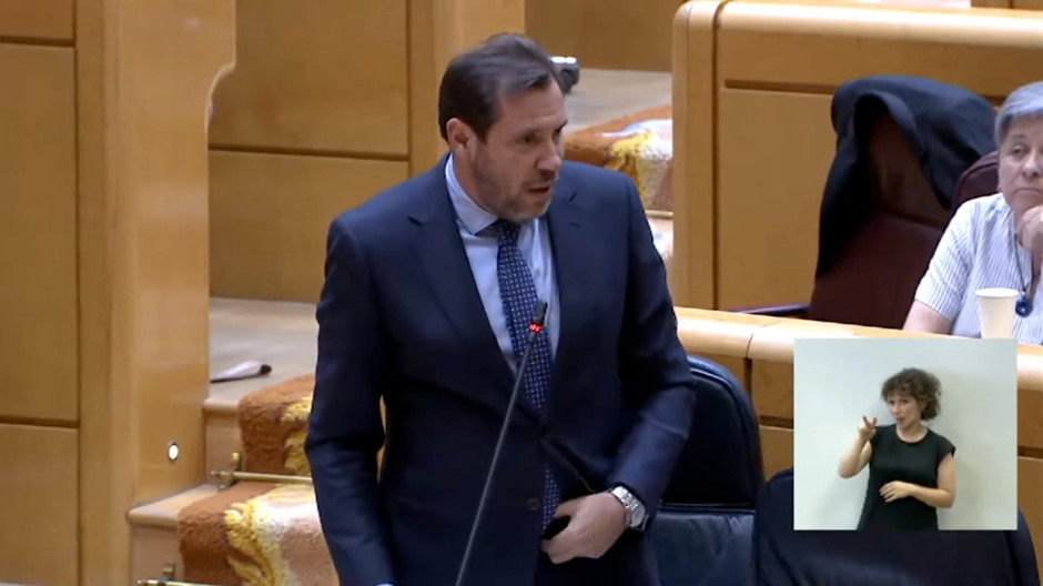 Óscar Puente en el Senado respondiendo al Senador del PP citando a Oscar Wilde