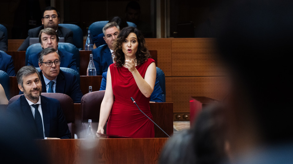 La presidenta de la Comunidad de Madrid, Isabel Díaz Ayuso