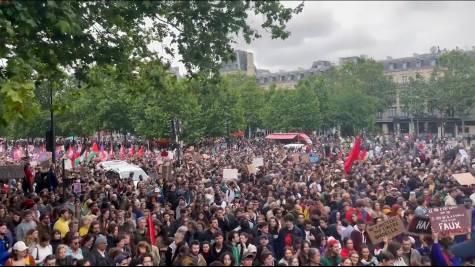 Imágenes de las manifestaciones en Francia