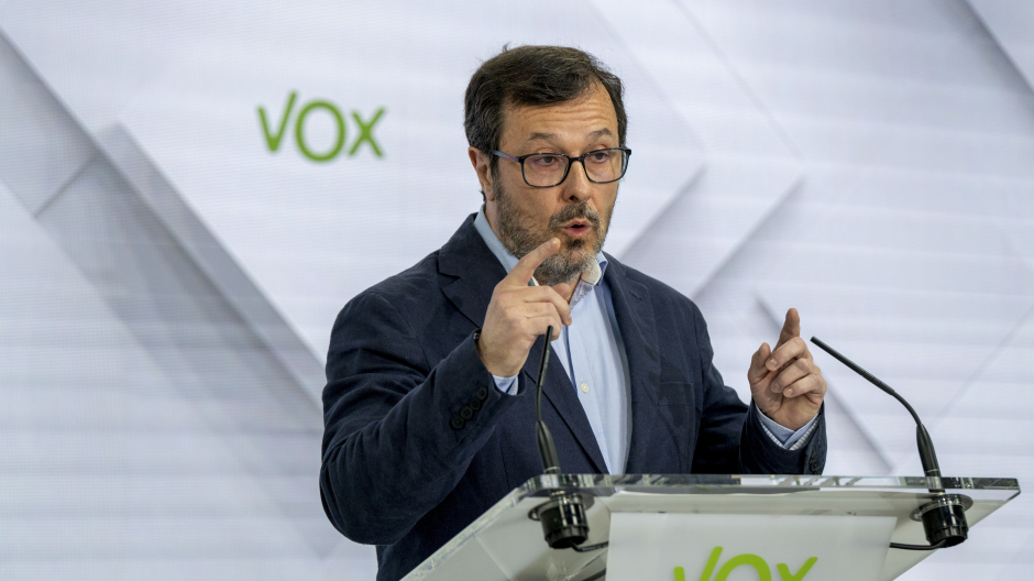 El portavoz de Vox José Antonio Fúster