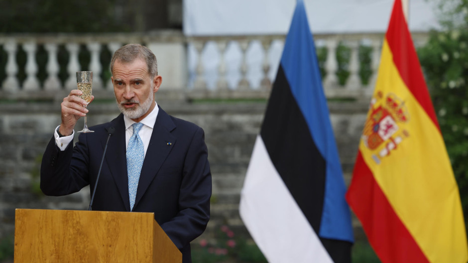 El Rey, en el brindis de la cena que el presidente de Estonia ha ofrecido en su honor en el Palacio Presidencial de Tallín