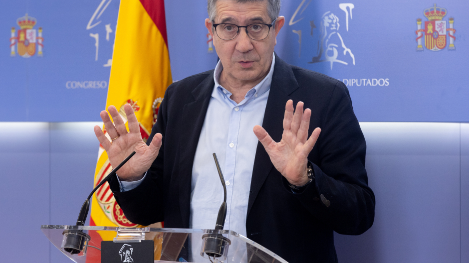 El portavoz del PSOE en el Congreso, Patxi López