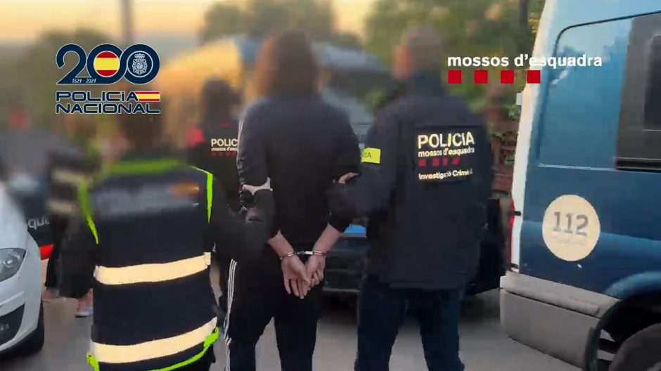 La detención de 'el Yoyas' por parte de la Policía y los Mossos