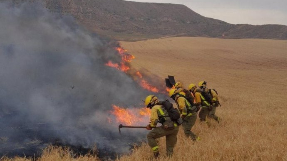 Importante incendio forestal en el entorno del Cerro del Viso