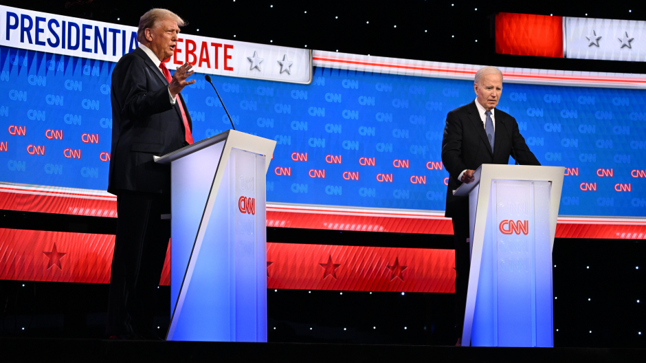 Donald Trump y Joe Biden, en el primer debate de cara a las próximas elecciones en EE.UU.