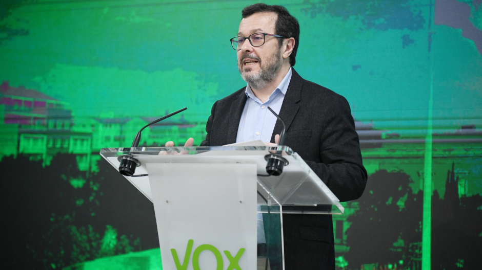 El portavoz nacional de VOX, José Antonio Fúster