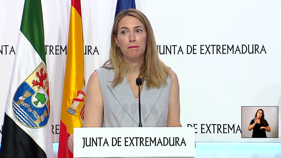 María Guardiola «tiende la mano» al PSOE y a Podemos tras la salida de Vox del Gobierno extremeño