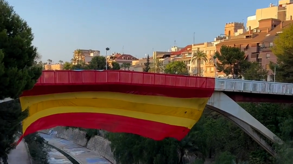 Bandera de España en Elche