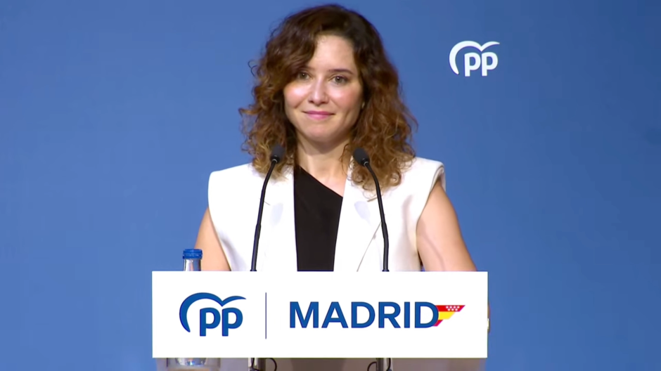 La presidenta de la Comunidad de Madrid, Isabel Díaz Ayuso