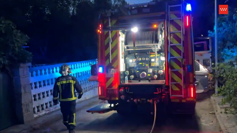 Incendio en una vivienda de Becerril de la Sierra