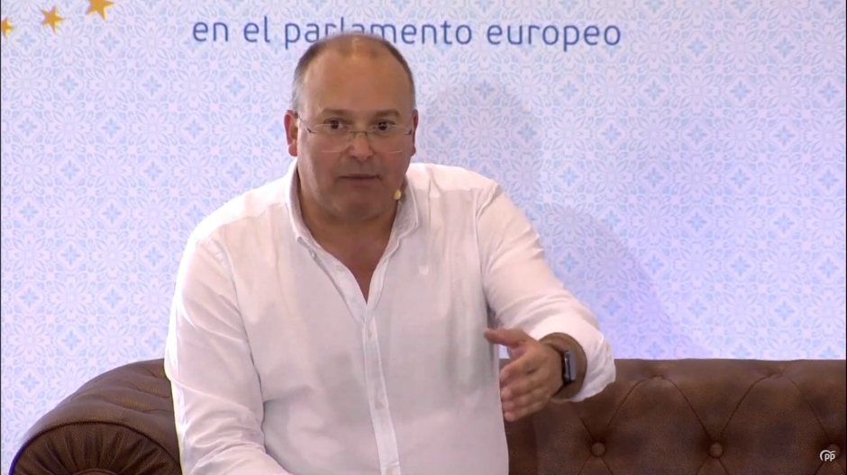 Miguel Tellado durante su intervención en la Escuela de Verano de Nuevas Generaciones