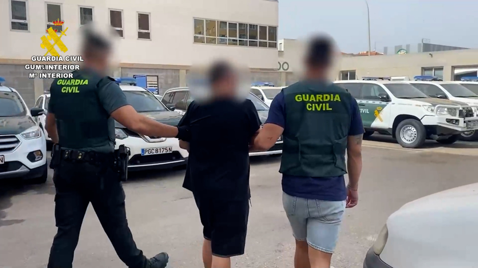 Fotograma del detenido - Guardia Civil