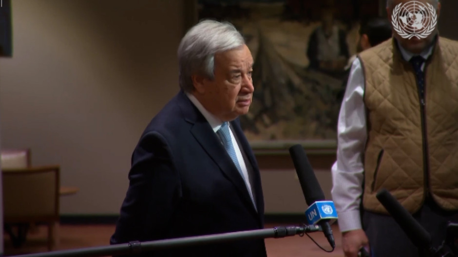 El secretario general de Naciones Unidas, António Guterres