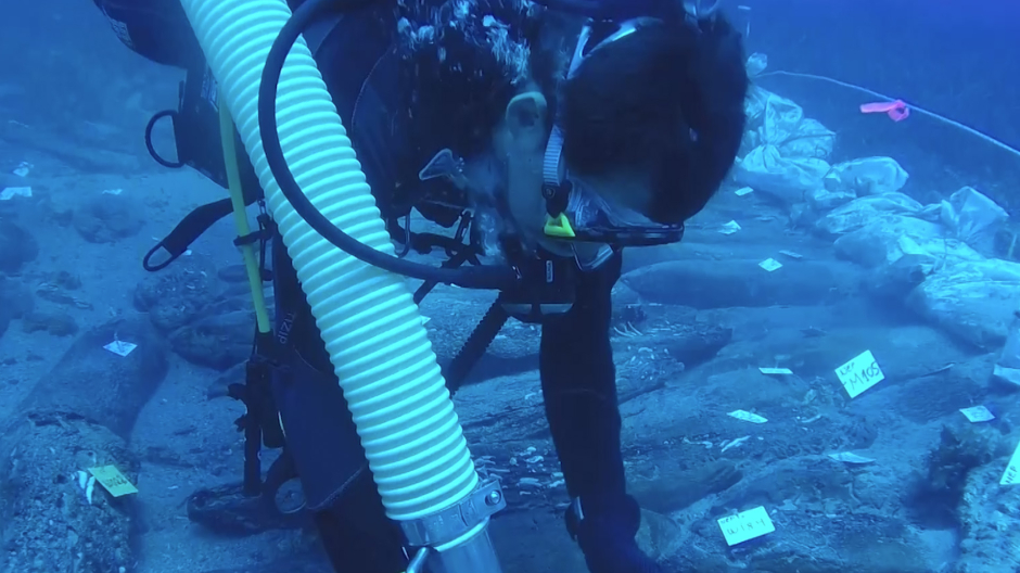 Aqueólogos bajo el Mar Cantábrico