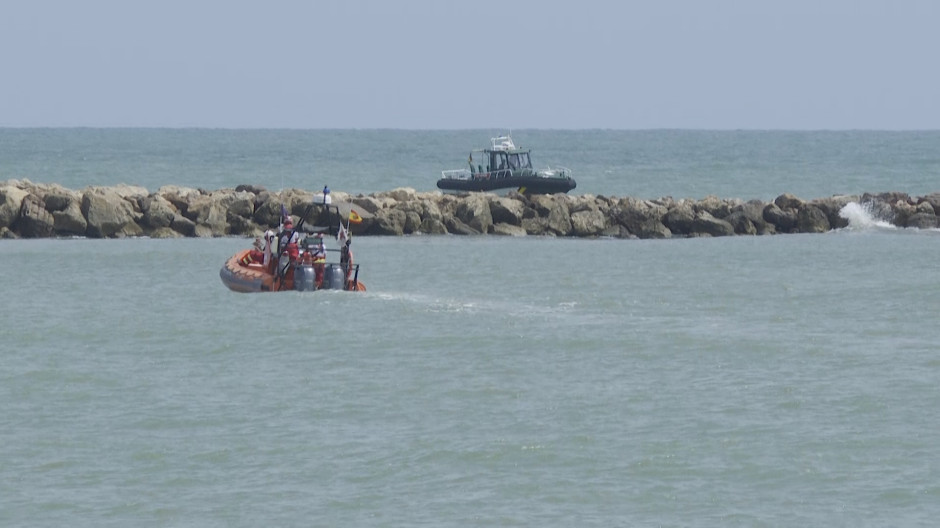 Operación de rescate del bañista en Valencia