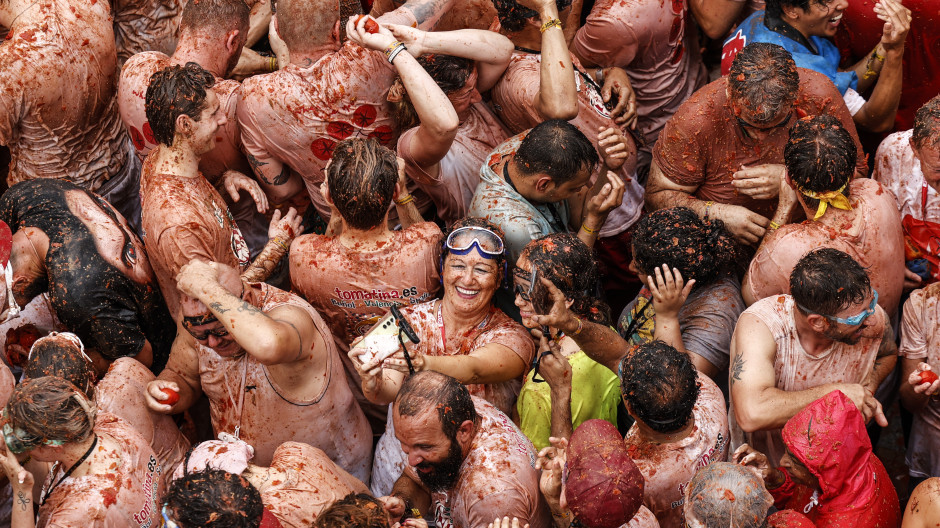 La tomatina de Buñol